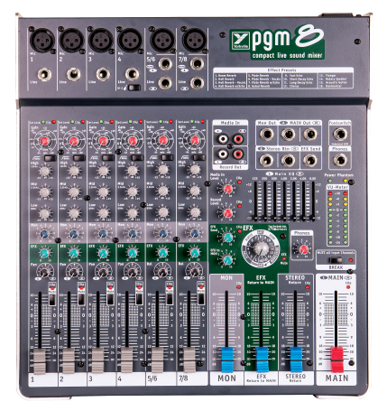Main Image PGM8 8-Channel Mixer with Effects