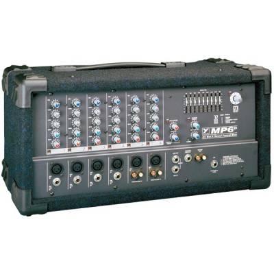 image 1 MP6D MP6D- 325 Watt 6 Channel Powered Mixer