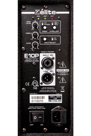  image 5 E10P Elite 10” Powered Loudspeaker