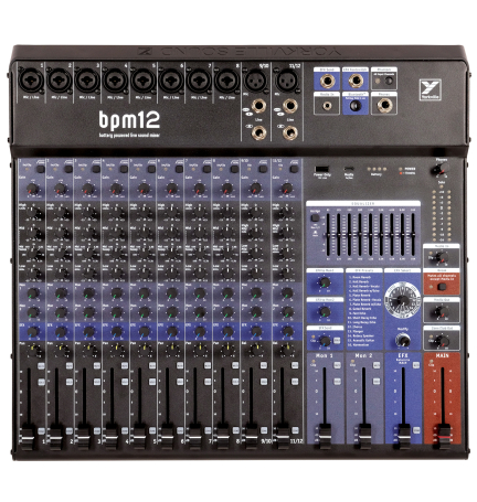 BPM12 - 12-Channel Battery-Powered Mixer with USB | Yorkville Sound