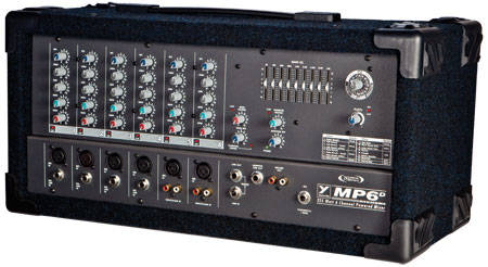 image 1 MP6D2 Micromix  6-Channel, 325-WATT Powered Mixer
